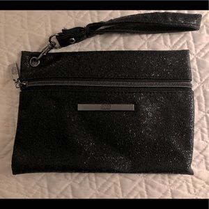 Black Sequin Charging Wristlet